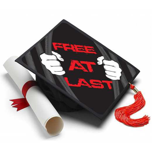 Free At Last: Free At Last Grad Cap Tassel Topper